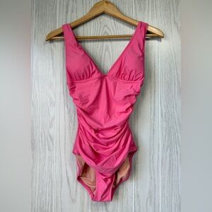 J Crew Ruched One Piece Swimsuit Women’s Size 2 Pink NWOT